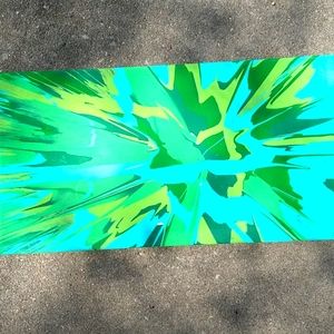 Spin art painting, wall decor.